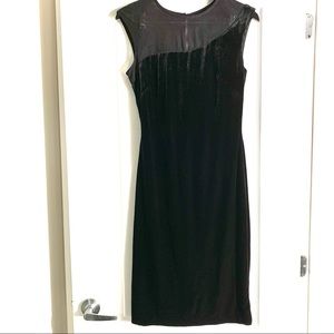 Vince Camuto Black Velvet Dress